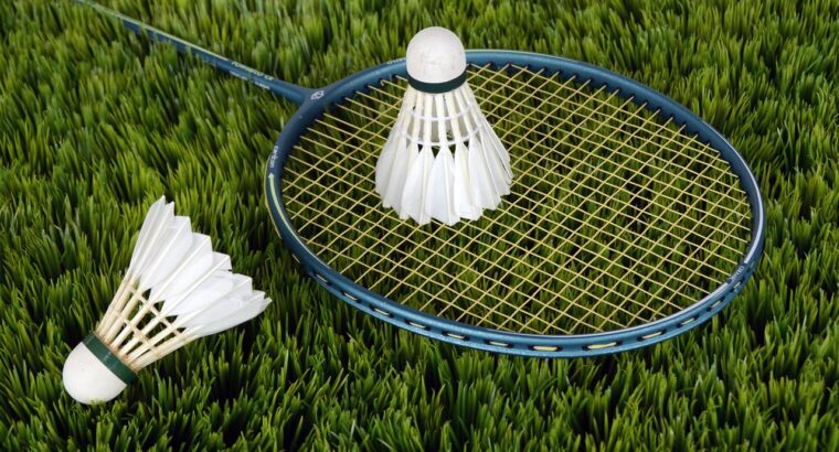 Blue Badminton Racket